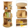 Étagère d'angle en bois, rotative à 360°, à 3 niveaux, pour Voir les images du produit 4
