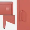 sweeek - Industrieller Nachttisch 1 Tür - Terracotta Produktbild-Vorschau 4