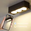 ZMH LED Deckenleuchte Schwarz Aufbauspot 3 Flammig Produktbild-Vorschau 2