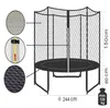 SixJump 2,45 M Gartentrampolin Grün  TG245/1611 Produktbild-Vorschau 8