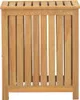 A front view of a wooden laundry hamper. Náhled obrázku produktu