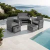 Salon de jardin Modena 3+2+1 avec housse de protection - Voir les images du produit 9