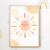 Sonne Wolke Blumen Regenbogen 4er Set DIN A4 Kinderzimmer Produktbild-Vorschau 4