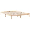 vidaXL Massivholzbett Extra Lang ohne Matratze 140x220 Produktbild-Vorschau 3