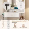 Puluomis make-uptafel met dimbare LED-verlichting, kaptafel Productafbeelding-voorbeeld 5