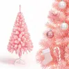 QEENTOE Kunstkerstboom, 180 cm, kerstboom van roze PVC, Productafbeelding-voorbeeld 1