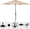 Sonnenschirm neigbar 3m, Sonnenschirm mit Handkurbel, Produktbild-Vorschau 4