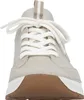 Das Bild zeigt einen beigen flachen Schuh der von der Seite betrachtet wird. Die Form des Schuhs ist schlicht und elegant mit einer auffälligen Spitze und einer flachen Sohle. Náhled obrázku produktu