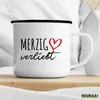 Huuraa Emaille Tasse Merzig verliebt 300ml Vintage Produktbild-Vorschau 3