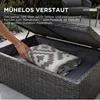 HOMESCAPES Outdoor Teppich wetterfest grau-weiß 240 x 300 Produktbild-Vorschau 3