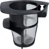 A black and white mesh filter holder for a vacuum cleaner. Produktbild-Vorschau