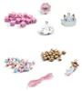 A collection of craft supplies for making jewelry, including beads, charms, and string. Anteprima dell’immagine prodotto
