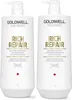 Goldwell DS Rich Repair Shampoo 1000ml + Spülung 1000ml Produktbild-Vorschau 1