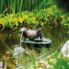esotec Wasserspeier FROSCH auf SEEBLATT Einzelfigur Produktbild-Vorschau 5