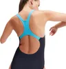 Costume da bagno Speedo Medley Logo Donna, Colore:Blu, Anteprima dell’immagine prodotto 4