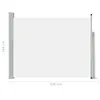 vidaXL Tenda laterale estensibile 140×500 cm crema Anteprima dell’immagine prodotto 12