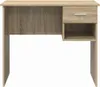 Biurko Z Przechowalnią Dąb Sonoma 90X49.5X75 Cm Drewno Podgląd zdjęcia produktu 5