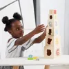 VIGA Drevená vzdelávacia pyramída Montessori, triedič, Náhľad obrázku produktu 2