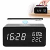 Digitaler Wecker mit kabelloser Ladefunktion, LED-Holzuhr Produktbild-Vorschau 1