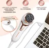 A GRUNDIG electric callus remover is shown connected to a laptop via a USB cable, with marketing text highlighting its features. Produktbild-Vorschau