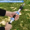 Izrielar 4 Stück Teleskop Zeltstange 88cm-234cm Produktbild-Vorschau 4