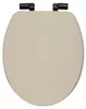 Leise schließender Toilettensitz ONYX, 37,5 x 49,9 x 5,2 cm Produktbild-Vorschau 1