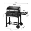 Chariot de barbecue au charbon de bois Premium Chariot de Voir les images du produit 11