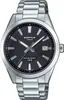 A close-up studio shot of a silver and black Casio Edifice watch. Náhľad obrázku produktu