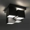 Plafonnier LED JUST LIGHT TETRIS, blanc chaud, 17 W, noir, Voir les images du produit 4