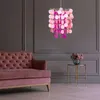 Hängeleuchte, rosa-pink, Metall, H 140cm Produktbild-Vorschau 4