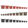 BigDean 3x Blumentopf Untersetzer Ø 49 cm Farbe Anthrazit Produktbild-Vorschau 7