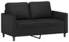 vidaXL 2-tlg. Sofagarnitur mit Kissen Schwarz Kunstleder Produktbild-Vorschau 3