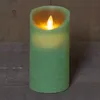 LED Echtwachskerze mit Timer flackender Docht Jade Grün Produktbild-Vorschau 5
