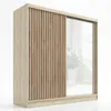 Schwebetürenschrank LINA 200 cm 2-türig Schrank mit Spiegel Produktbild-Vorschau 2