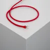 Rotes Textilkabel 8 Meter, 3x0,75 mm² Querschnitt, Ø 6 mm Produktbild-Vorschau 3