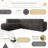 AX LIVING Couch Sofa L Form Didim L Grau – 292 cm, stilvoll Produktbild-Vorschau 5