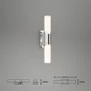 BRILONER - Lampada a LED a specchio con interruttore, Anteprima dell’immagine prodotto 5