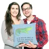 Mr. & Mrs. Panda Dekokissen Krokodil - Blau Pastell - Produktbild-Vorschau 3
