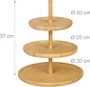Relaxdays Etagere Bambus, HxD: 25 x 30 cm,  3-stöckige Produktbild-Vorschau 4