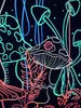 PSYWORK Schwarzlicht Stoffposter Neon Magic Mushroom Produktbild-Vorschau 4