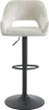 Set aus 2 Barhockern aus Cord und schwarzem Metall - Produktbild-Vorschau 1