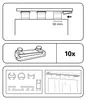 Gardinia Home Decor Loop glider, Weiß, 50 mm Produktbild-Vorschau 6