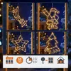 Immagine LED per finestra con doppio timer - Babbo Natale - Anteprima dell’immagine prodotto 7