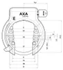 AXA Solid Plus Rahmenschloss AZ + Newton 150 Plug-In Cable Produktbild-Vorschau 5