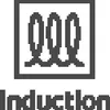 A graphic symbol representing induction cooking, with the word 'Induction' below it. Náhled obrázku produktu
