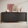 AX LIVING Trentinis 187 2T3S Schwarze große Kommode 187,1 Produktbild-Vorschau 1
