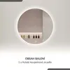 Spiegel voor de badkamer, zonder frame, met LED-verlichting Productafbeelding-voorbeeld 5