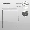 Fahrradanlehnbügel 115 x 76 cm Flachstahl 13 mm Anthrazit Produktbild-Vorschau 3