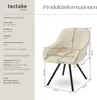 tectake® Drehbarer Armlehnstuhl Snug gepolstert, in Produktbild-Vorschau 5