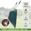 Schubkarre 100 L mit Kunststoffmulde bis 250 kg Stahlrahmen Produktbild-Vorschau 3